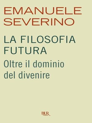 cover image of La filosofia futura